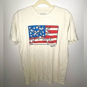 Keith Haring American flag tee